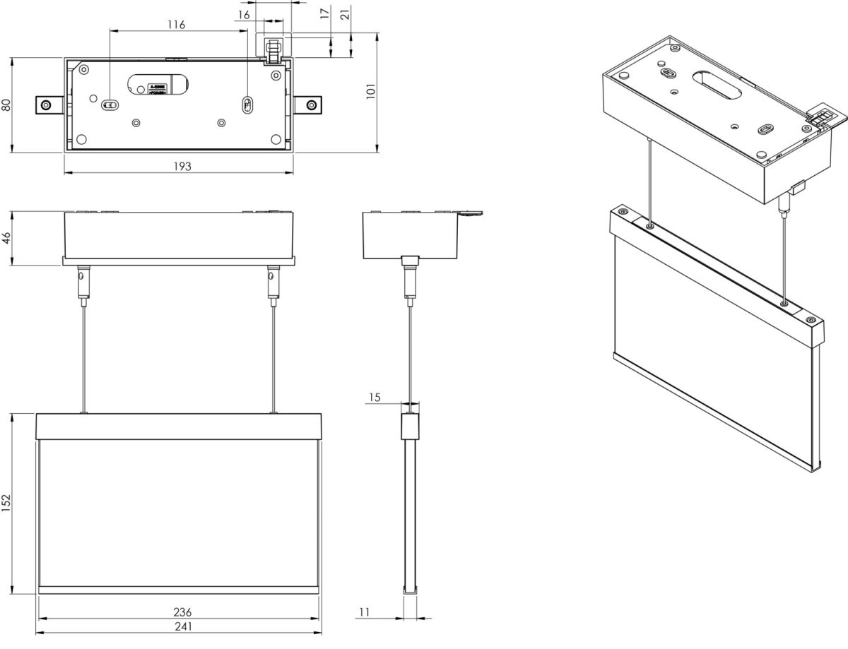 LED-Rettungszeichenleuchte AMDC401SC