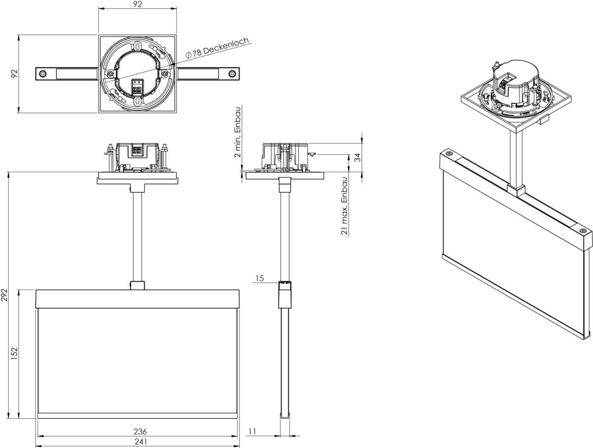 LED-Rettungszeichenleuchte AMEP401SC