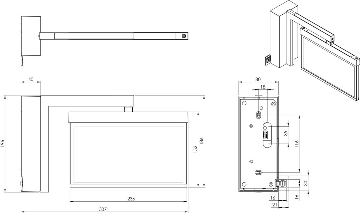 LED-Rettungszeichenleuchte AMWA401SC