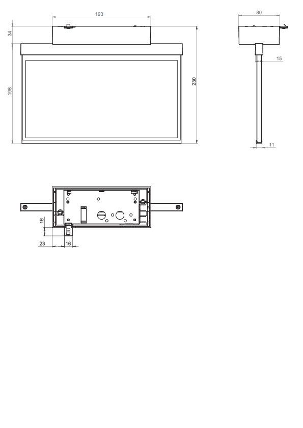 LED-Rettungszeichenleuchte AXD001SC