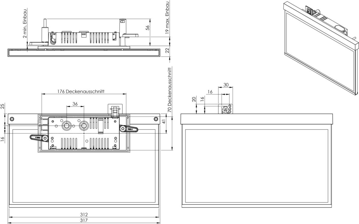 LED-Rettungszeichenleuchte AXR403SC-E