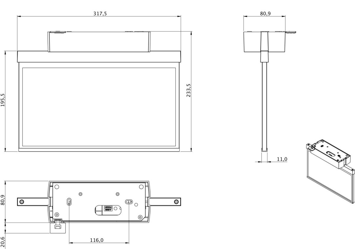 LED-Rettungszeichenleuchte GAXD401SC