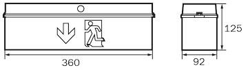 LED-Rettungszeichenleuchte KWD003