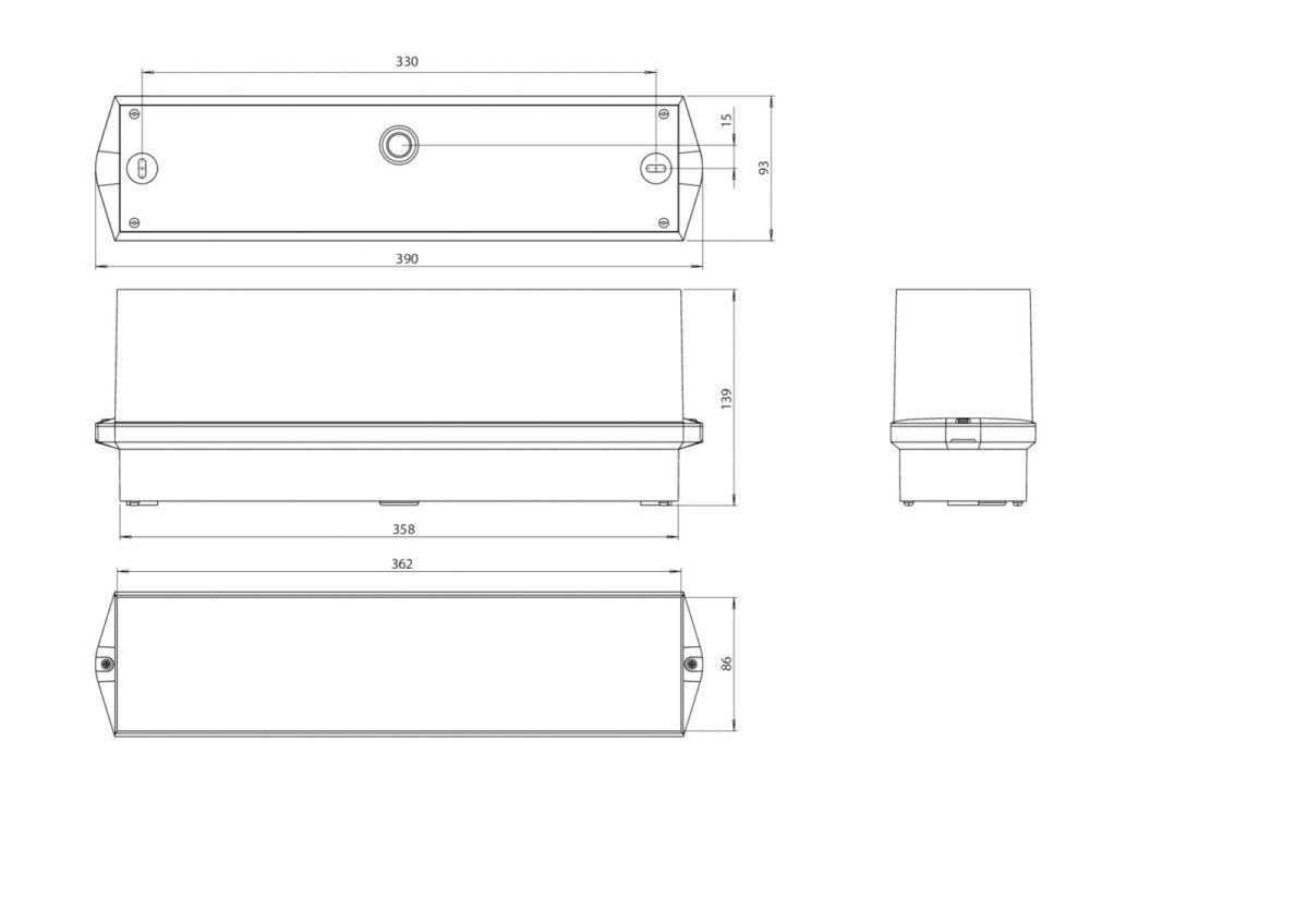 LED-Rettungszeichenleuchte KWID413SC