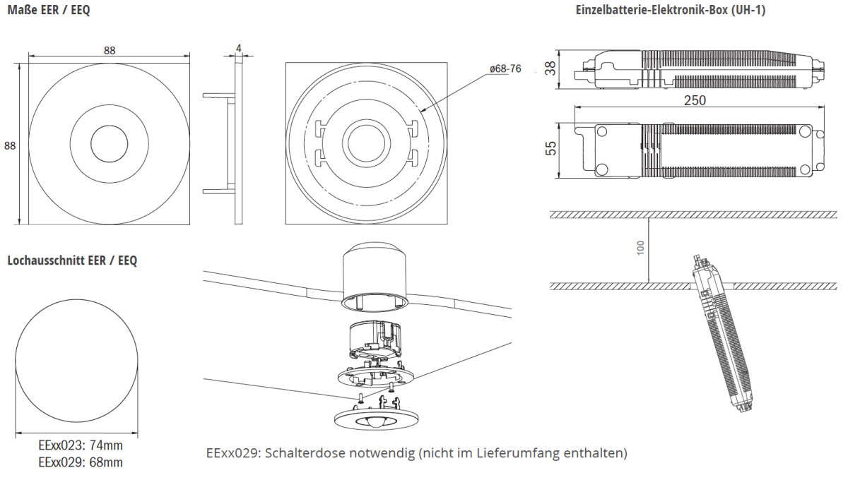 LED-Sicherheitsleuchte EEQL431SC-AZ