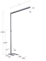 LED-Stehleuchte LSXLSM-840M-L1570UAA