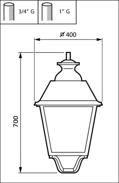 LED-Mastleuchte BSP651 LW #88103000