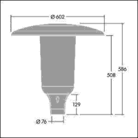 LED-Mastaufsatzleuchte ARS 12L105 #96632920