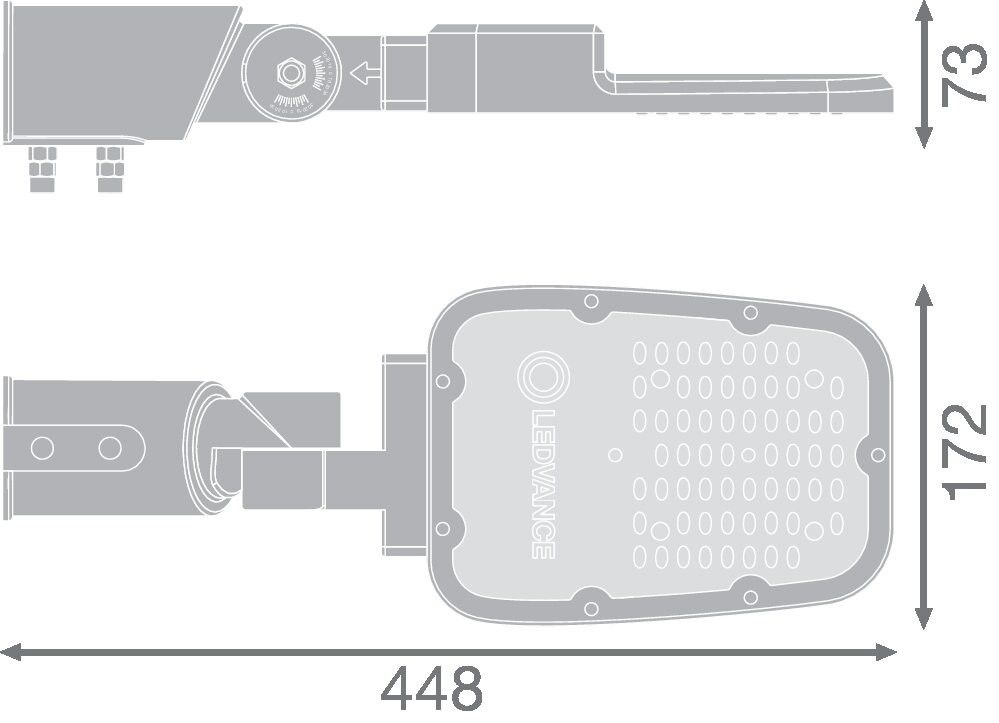 LED-Straßenleuchte SLAREASPDSMV30W727