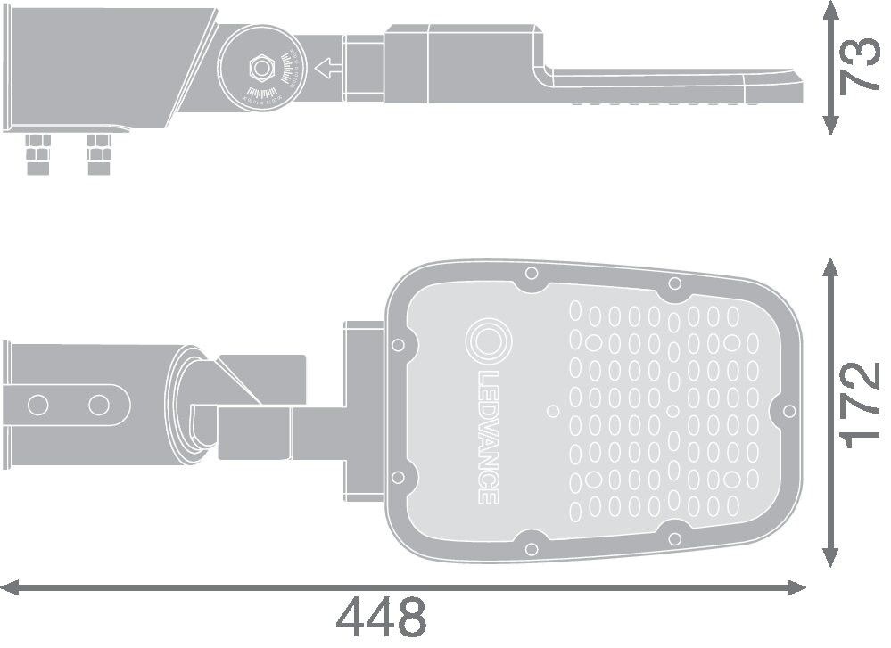 LED-Straßenleuchte SLAREASPDSMV45W727