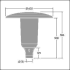 LED-Mastaufsatzleuchte ARS 12L105 #96632920