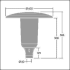 LED-Mastaufsatzleuchte ARS 12L50- #96632770