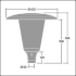 LED-Mastaufsatzleuchte ARW 12L35- #96632263