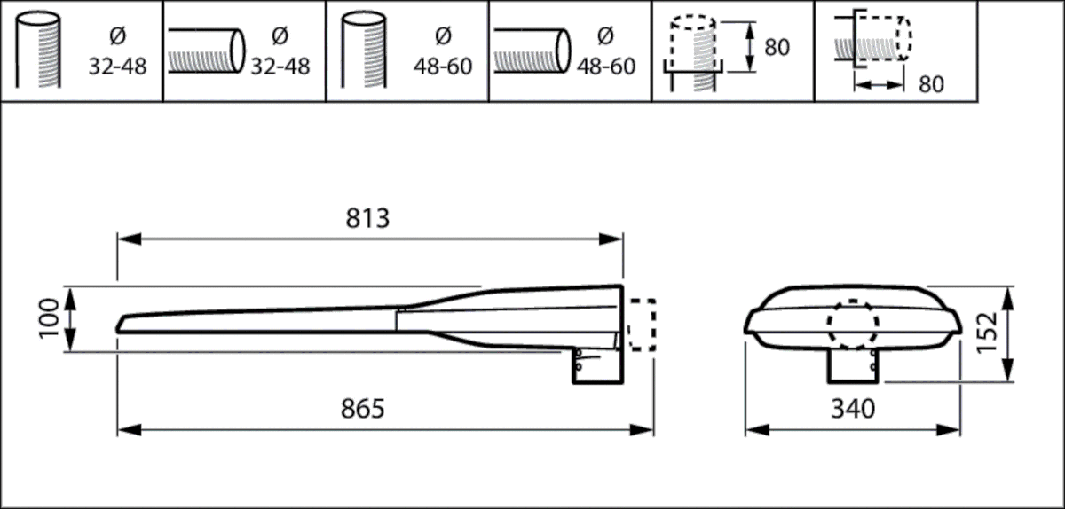 LED-Mastan-/Aufsatzleuchte BGP294 LED #05878100