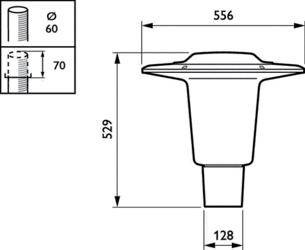 LED-Mastaufsatzleuchte BDS490 CG2 #93920800