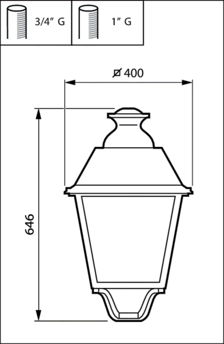 LED-Mastleuchte BDP651 LED #89202900