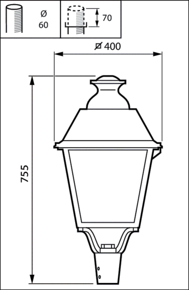 LED-Mastleuchte BDP651 LW #88102300