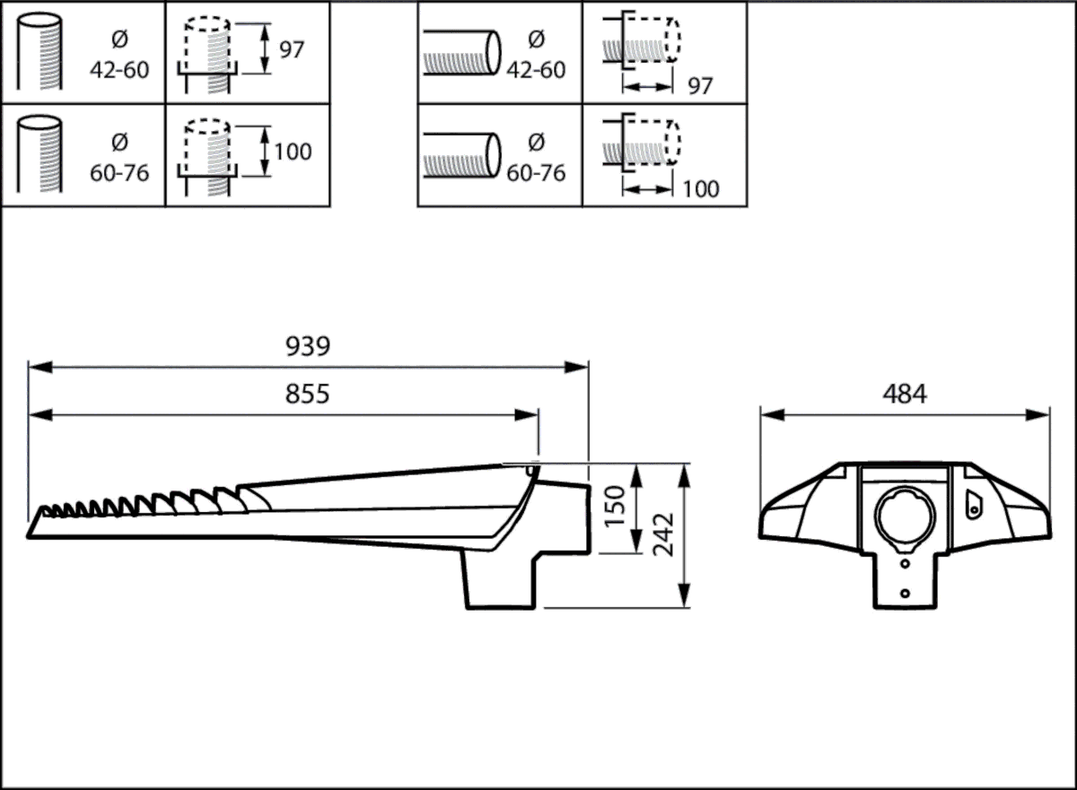 LED-Mastleuchte BGP705 LED #10403700