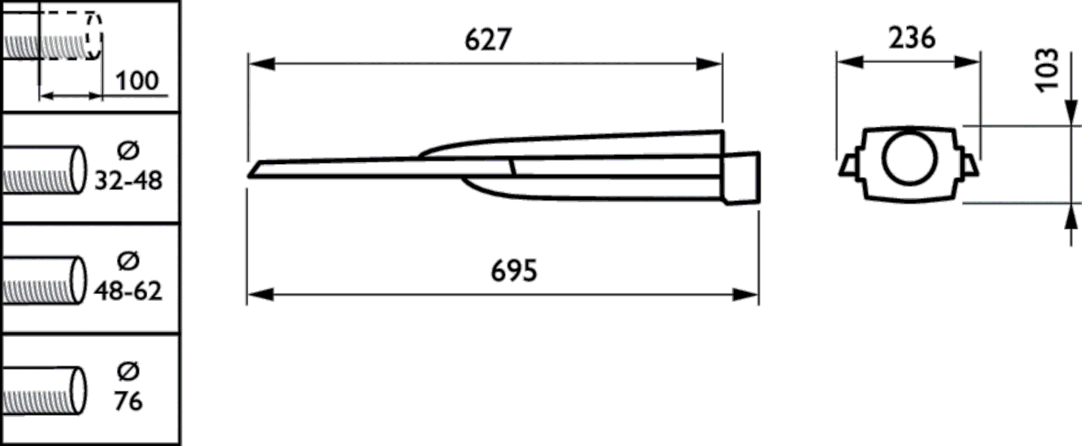 LED-Mastleuchte BGP760 LED #18218900