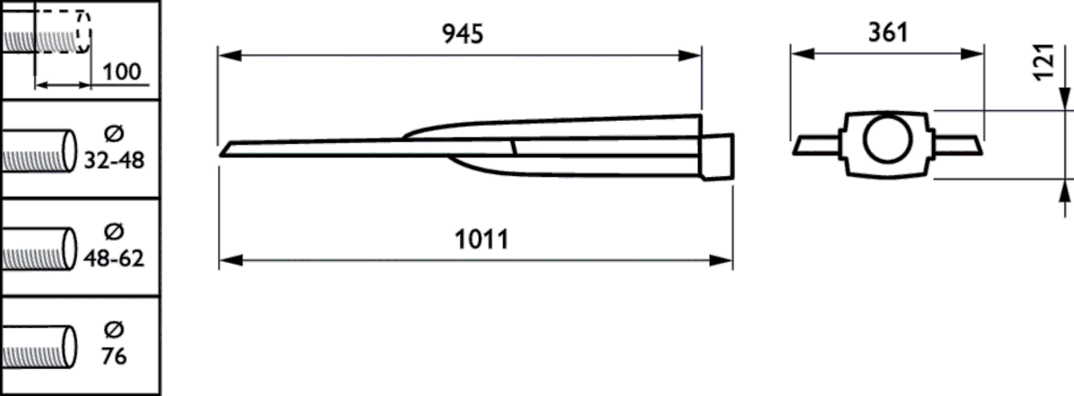 LED-Mastleuchte BGP763 LED #18217200