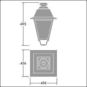 LED-Leuchtengehäuse EP445 12L #96631748