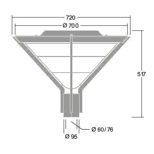 Mastaufsatzleuchte AVF 18L50- #96672115