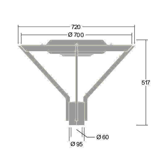 Mastaufsatzleuchte AVF F 18L #96672108