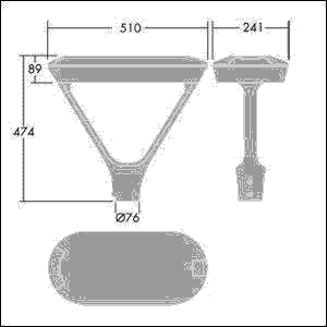 Mastaufsatzleuchte UD 24L25 #96670050