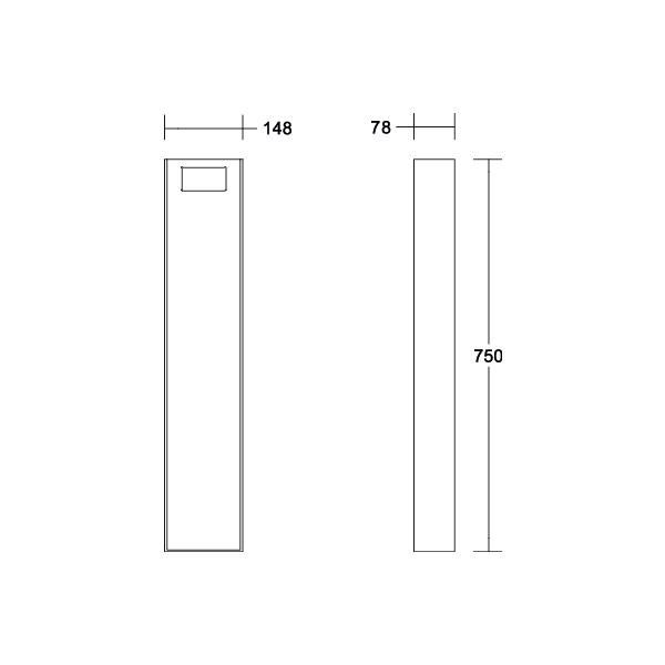 Poller 750mm 81475180