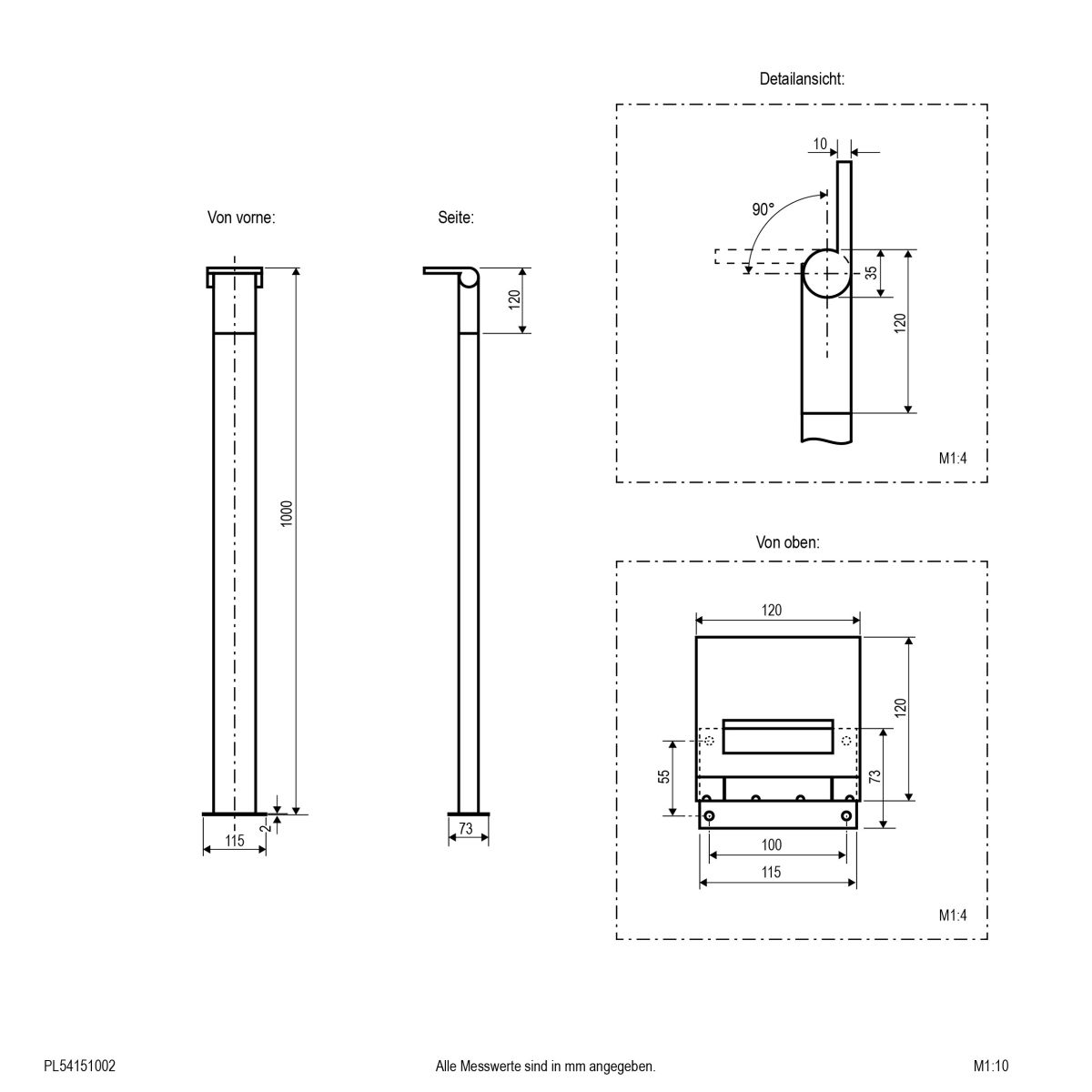 LED-Wegeleuchte PL54151002