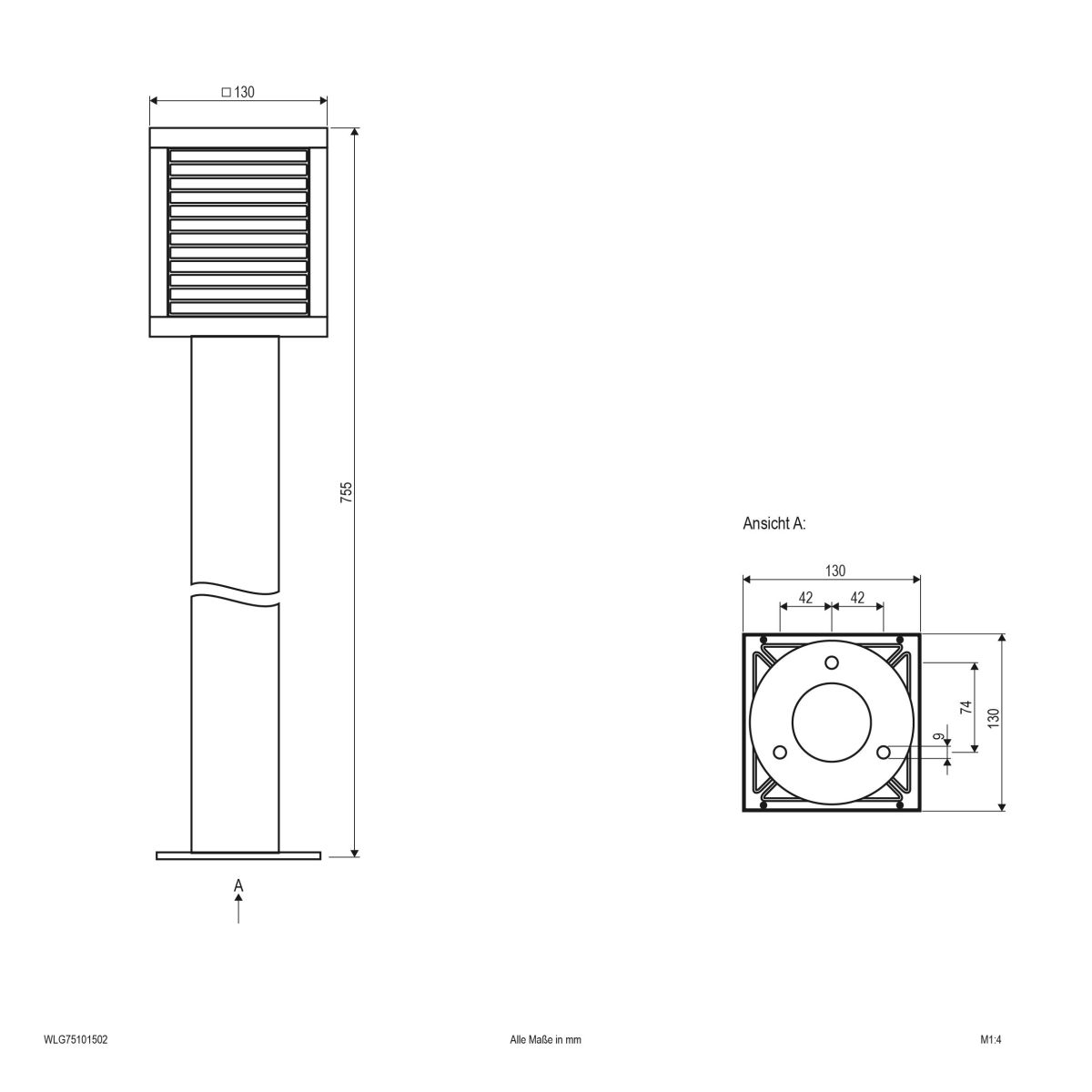 LED-Wegeleuchte WLG75101502