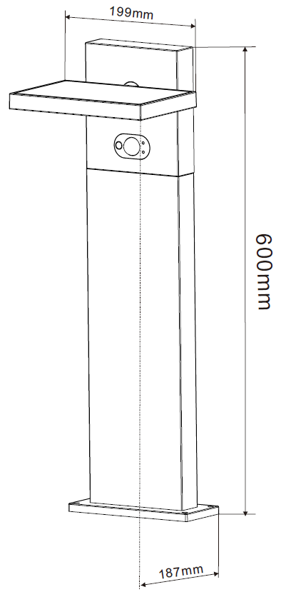 LED-Solar-Wegeleuchte PRDX27800