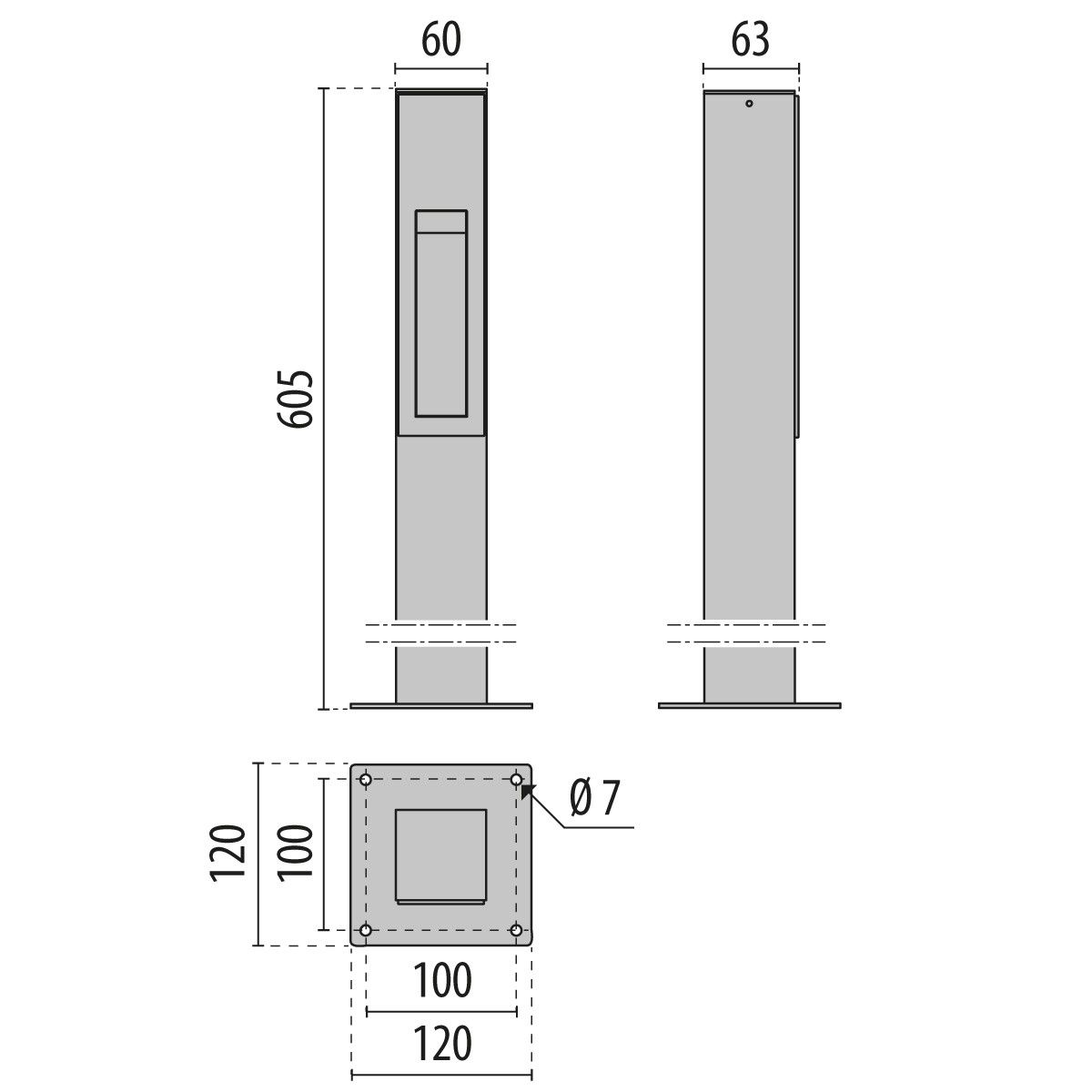 LED-Pollerleuchte 3118474