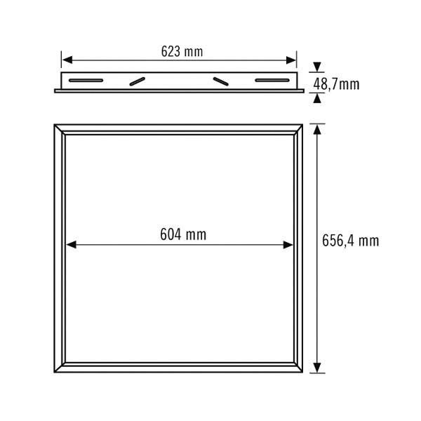 Deckeneinbaurahmen MOUNTINGFRAME625FMWH