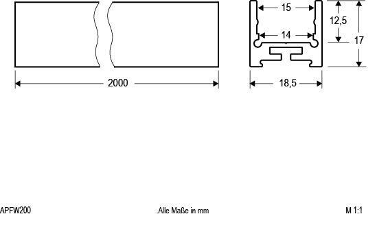 Alu-Profil APFW200