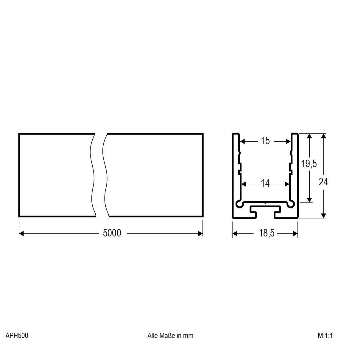 Alu-Profil APH500