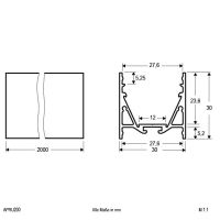 Alu-Profil APRU200