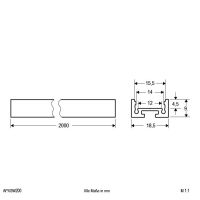 Alu-Profil extra flach APXSW200