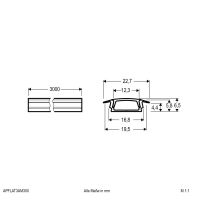 Aluminium-Profil APFLAT3AM300