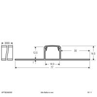 Profil m.Abdeckung APTB2AM300