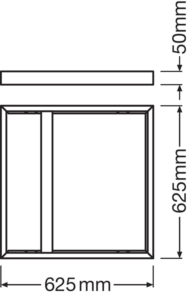 Aufbaurahmen M625 PANEL625SURF.MOU.H50