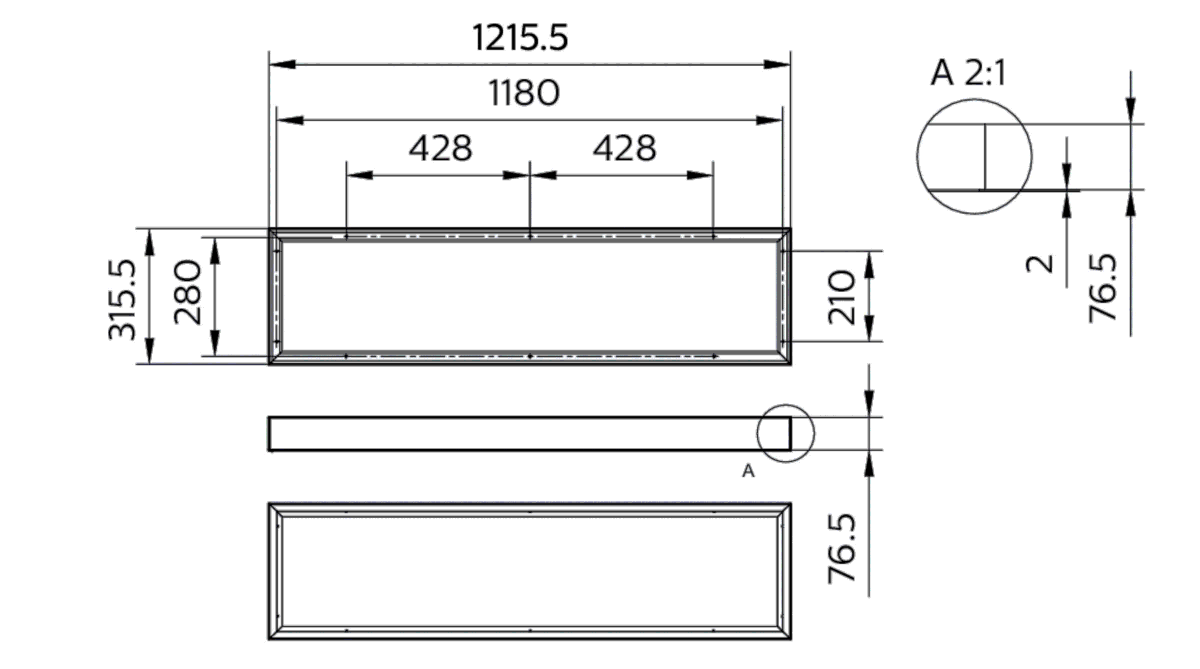 Anbaurahmen RC132Z G5 SMBW30L120