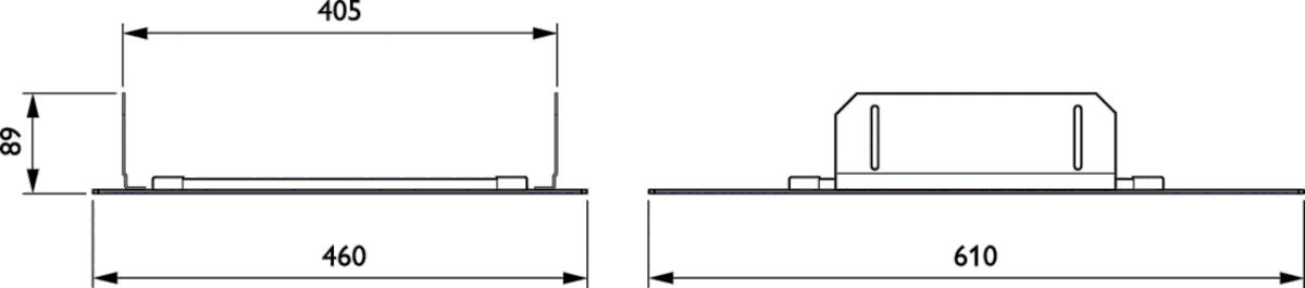 Deckeneinbaurahmen ZBP333CFRML560W410WH