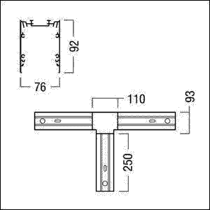 T-Kanal Verbinder SLN2 MRT T-CON WH