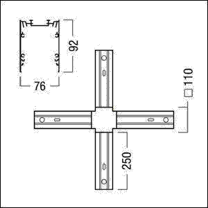 X-Kanal Verbinder SLN2 MRT X-CON WH