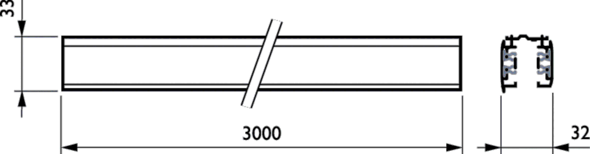 3-Phasen-Stromschiene RBS750 #06532700