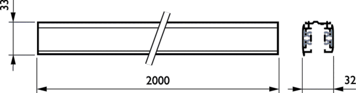 3-Phasen-Stromschiene RBS750 #06535800