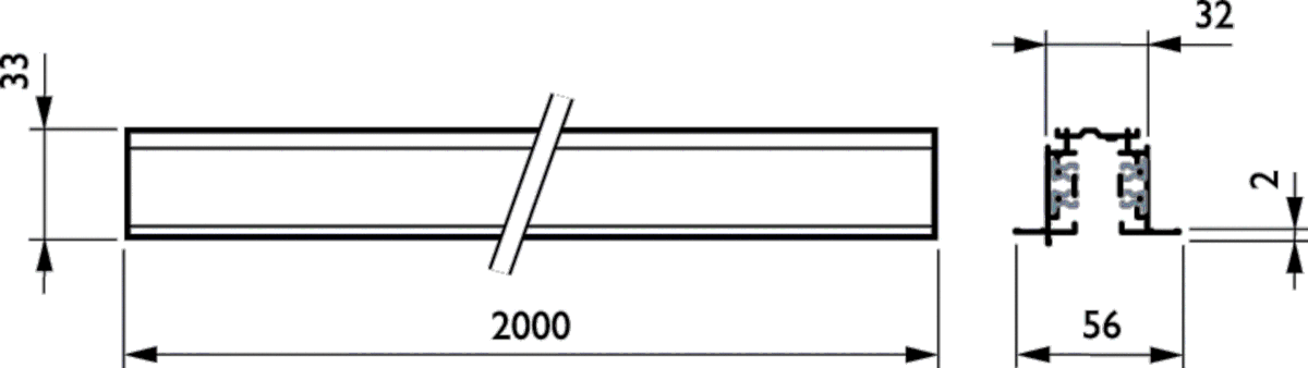 3-Phasen-Stromschiene RBS750 #06547100