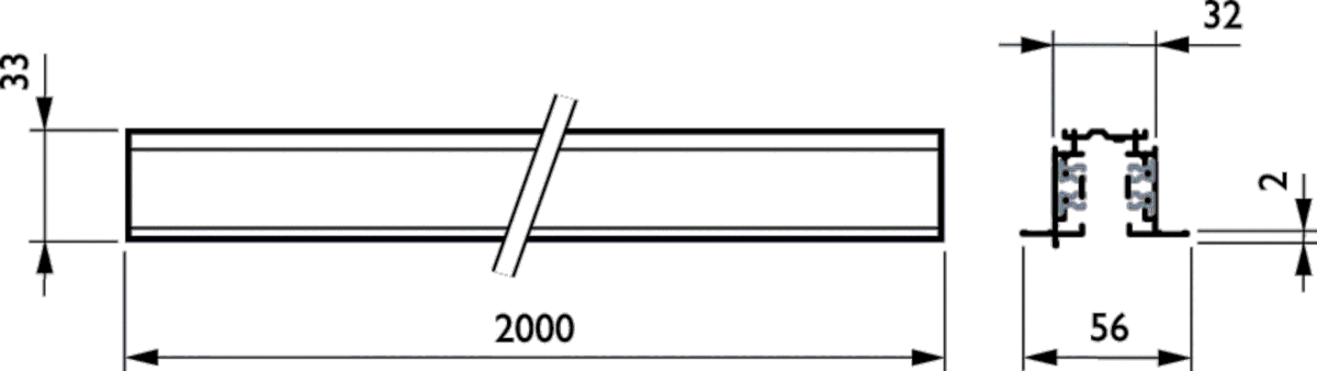 3-Phasen-Stromschiene RBS750 #06548800