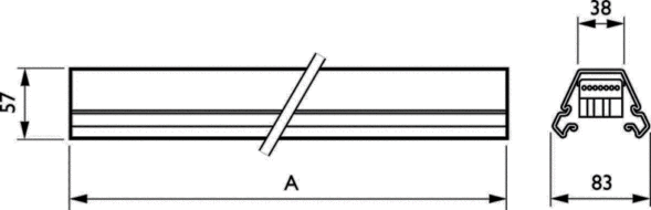 Tragschiene si 4MX656 491 7x1.5 SI